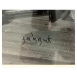 #105  2 Black and White Photos of Zoe Mozert Signed by Zoe Mozert 17/24