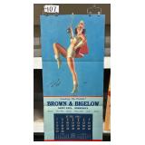 #107 Large Print House Calendar 1941 (leading the parade) signed Earl Moran