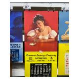 #112 Large Advertising Calendar (Lammers Beverage co) 1955