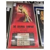#119  Large Print House Pin -up Calendar 1951 (The Colonial Co.)