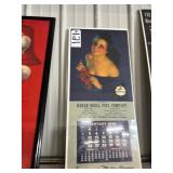#121 Advertising Pin -up Calendar (Barab Deull Fuel Co) 1948