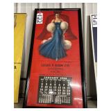 #122 Print House Calendar Pin-up 1944 (Louis F. Dow Co.)