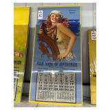 #131  Large Print House Pin -up Calendar 1942 (woman with boat)