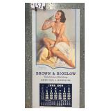 Print House Pin-up Calendar 1956 (morning song) signed by Zoe Mozert