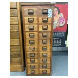 #150 Oak Card Catalog (2 pulls are slightly broken)