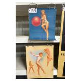 #154 Lot of 2 Incl. Trimming Calendar (perfect circle) signed by Earl  MacPherson and Print 44/ 447 