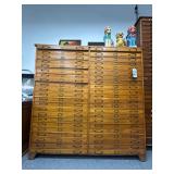 #158 24 Drawer double Printers Cabinet 