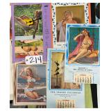 #214 Lot of 4 Peek -a-Boo Calendars Incl. (1965,1968)
