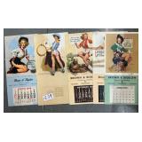 #229 Lot of 5 Gil Elvgren Pin-up Calendars Incl. (1958,1962,1963,1965) Print House Calendars