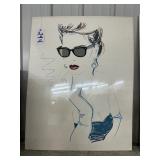 #244  Serigraph  Signed by Dennis Mukai 155/275 (Raybans & Marlboro Lights) 28X36