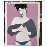 #259 Signed Serigraph  by Jennifer  Nagel 162/990 (Charlotte) 30X38				