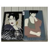 		#260 Lot of 2 Patrick Nagel Pop Prints Incl. (Nagel) 24X36, Nagel Exhibition Santa Monica 24X35			