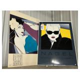 #261 Lot of 2 Patrick Nagel Pop Art Prints Incl. (D. Genaro Gallery Santa Monica 24X34, B-1 Gallery 
