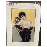 #267 Signed Limited Edition 363/500 Lithograph 1991 by Olivia De Beradinis ( Untouchables) 25X33				