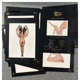 #268  Lot of 13 Incl. Olivia The Pin-up Collection ( Portfolio of 12 Color Plates 1993- signed by Ol