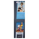 			#279 Lot of 2 Gil Elverin Art House  Calendars Incl. Top Service 1960, Coming Right up 1978		