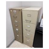 Lot #43 Pair of Metal Filing Cabinets