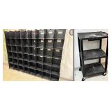 Lot #40 Plastic Cubby Display & Utility Cart