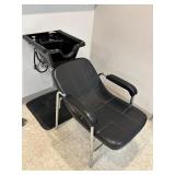 Lot #19 Hair Washing Station #6- incl Chair & Bowl