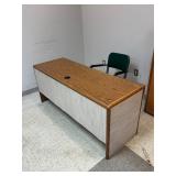 Lot #41 Office Desk w/ Rolling Office Chair