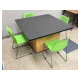 Lot #30 Diversified Workstation- Green Chairs #1