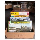 #1035 Assorted Lot- ICM, Modelcraft, Italeri etc tanks