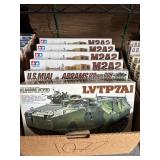 #1077 Tamiya LVT, A1 Abrams & M2A2