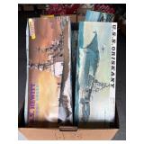 #1133 Assorted Lot Aurora, Revell, Dragon etc Boats