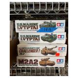 #1149 Tamiya M2A2, Challenger 1 & LVTP7A1