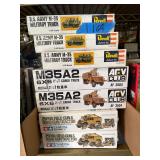 #1164 Assorted Lot Tamiya, Revell, ARV Trucks