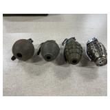 #1344 Misc. Military Related Lots incl. dummy grenades, various bayonetts,  sporting rifle magazines