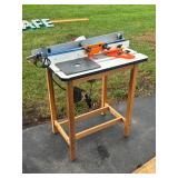 Powertec router table with guide
