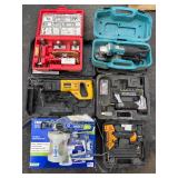 small batch of power tools- DeWalt, Makita, Etc.