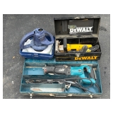 DeWalt Jointer, Makita reciprocating, Buffer, etc.