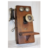 #336 Oak wall phone
