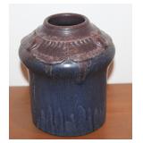 #360 Door pottery 4inch scarab vase 