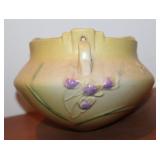 #361 Roseville pottery hanging basket 