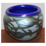 #364 Lotton glass signed jardinière 1999
