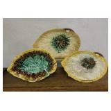 #387 Majolica lot #2 - 3 dishes