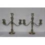 #300 Pair of Sterling weighted candlesticks