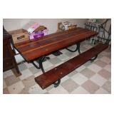 Finished picnic table