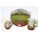 #152 Royal Bayreuth Turkey Hunter lot