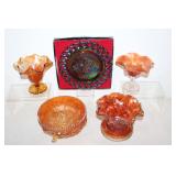 #236 International Carnival Glass plate