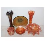 #244 Lot of 6 Carnival Glass