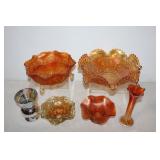 #253 Large tiger, berry, and leaf bowl