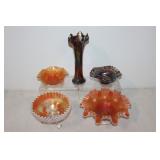 #227 Lot of 5 incl. chery & grape dish