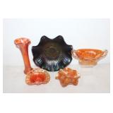 #235 Lot of 5 Carnival Glass