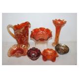 #245 Lot of 7 incl. flower pitcher & dish
