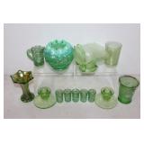 #247 Lot of 7 incl Fenton bowl & shot glasses