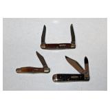 #469 Lot of 3 vintage Case knives